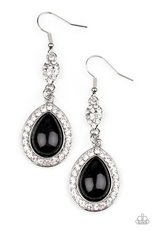 Elite Elegance - Black Earring