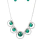 Elliptical Enchantment - Green Necklace