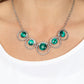 Elliptical Enchantment - Green Necklace