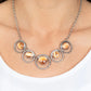 Elliptical Enchantment - Orange Necklace