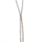 Elongated Eloquence - Brown Necklace