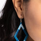 Eloquently Edgy - Blue Earring