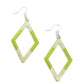 Eloquently Edgy - Green Earring