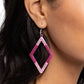Eloquently Edgy - Pink Earring