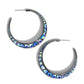 Embedded Edge - Blue Earring