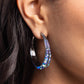 Embedded Edge - Blue Earring