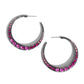 Embedded Edge - Pink Earring