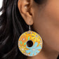 Embroidered Elegance - Yellow Earring