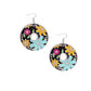 Embroidered Elegance - Black Earring