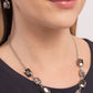 Emerald Envy - Silver Necklace