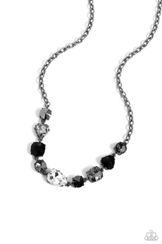 Emphatic Edge - Black Necklace