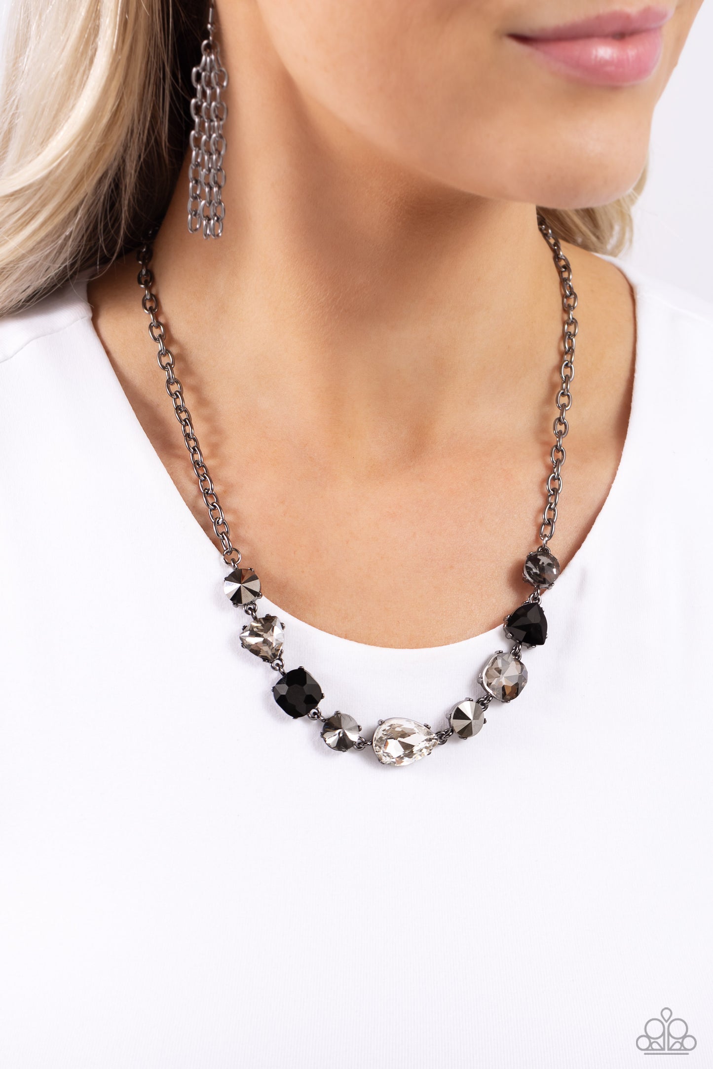 Emphatic Edge - Black Necklace