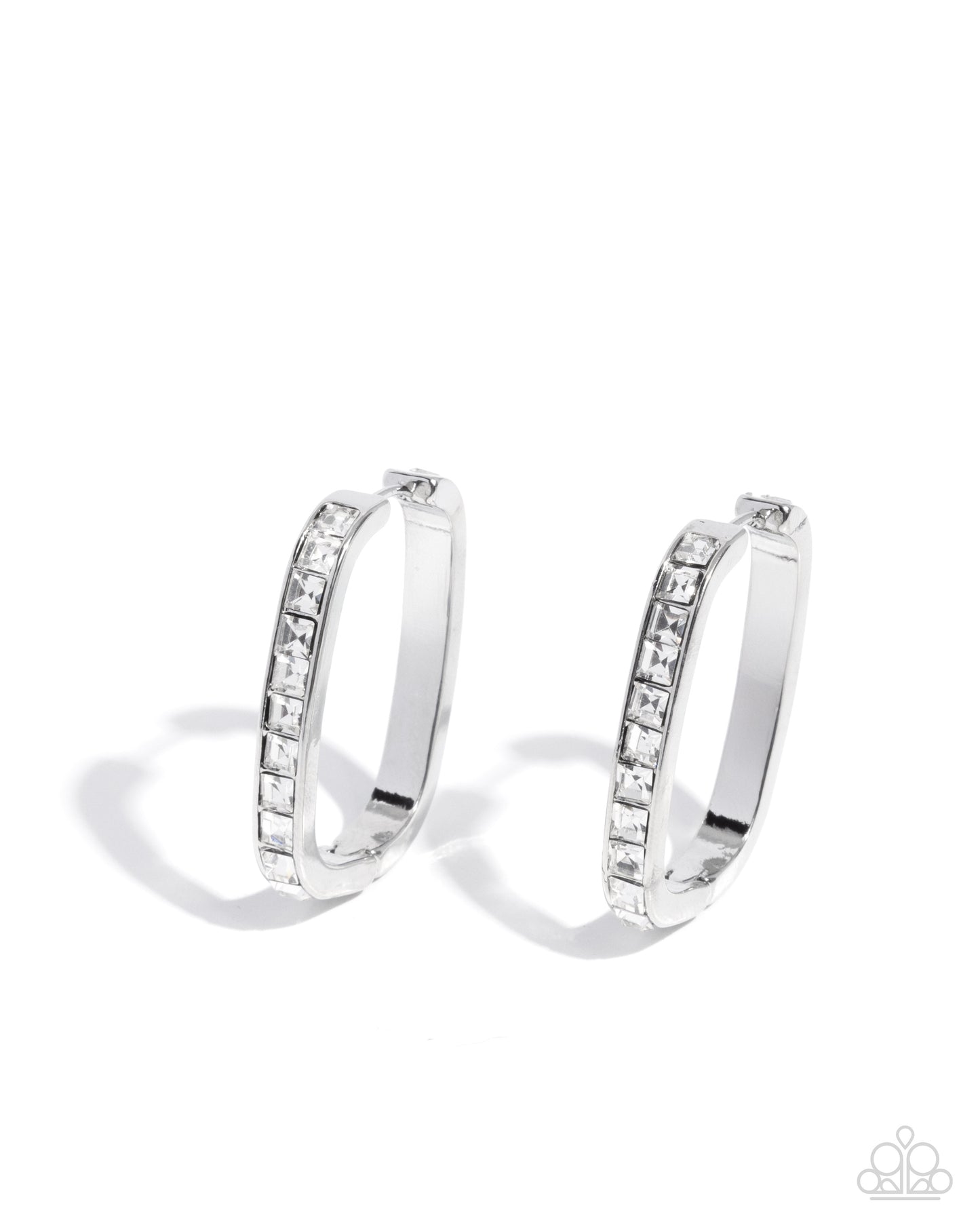 Encased Elevation - White Earring