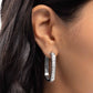 Encased Elevation - White Earring