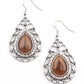 Endlessly Enchanting - Brown Earring