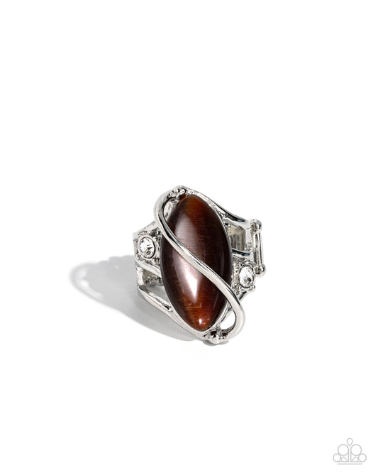 Enlightened Elegance - Brown Ring