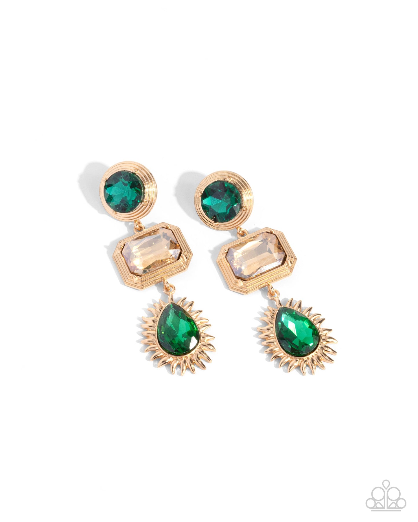 Entertaining the Thought - Green Earring