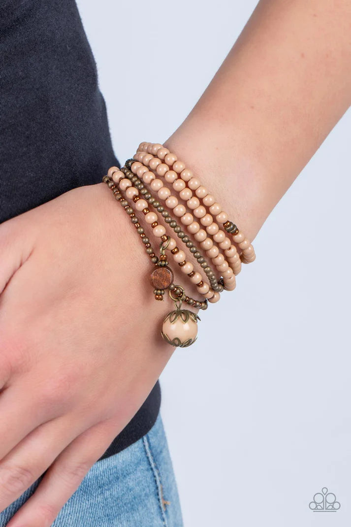 Epic Escapade - Brown Bracelet