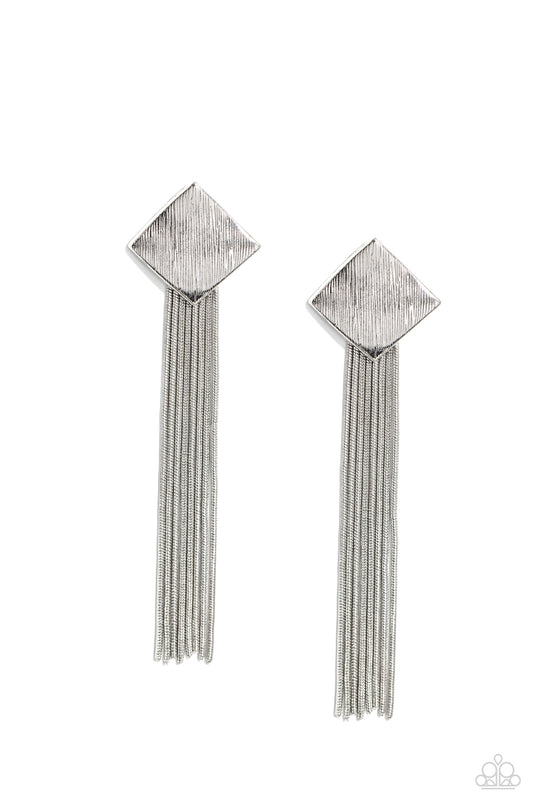 Experimental Elegance - Silver Earring