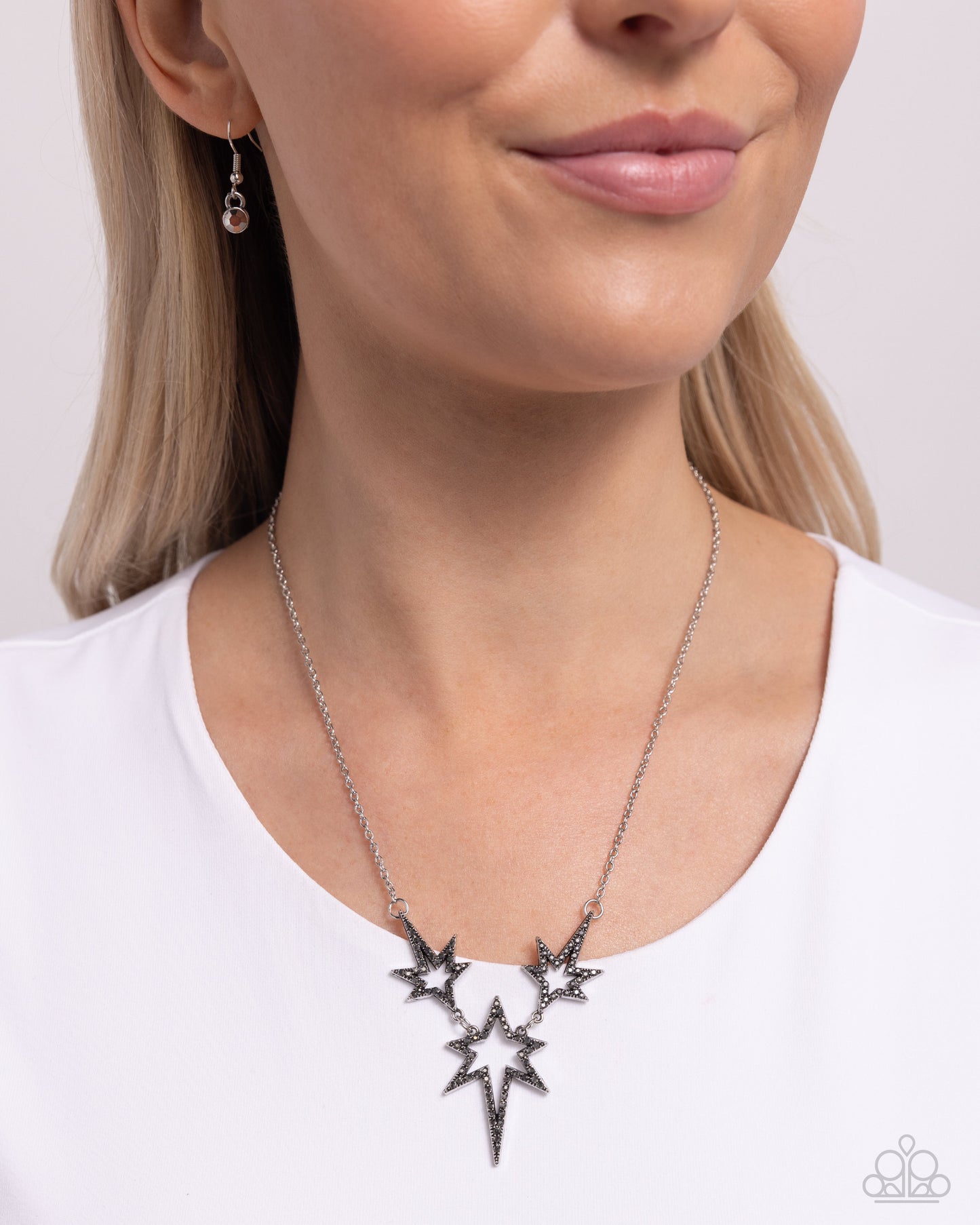 Explosive Exhibit - Silver Necklace
