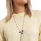 FLORAL Values - Purple Necklace
