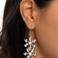 Fabulous Florals - White Earring