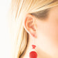 Fabulously Flintstone - Red Earring