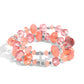 Faceted Fairy Tale - Orange Bracelet