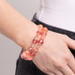 Faceted Fairy Tale - Orange Bracelet