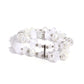 Faceted Fairy Tale - White Bracelet