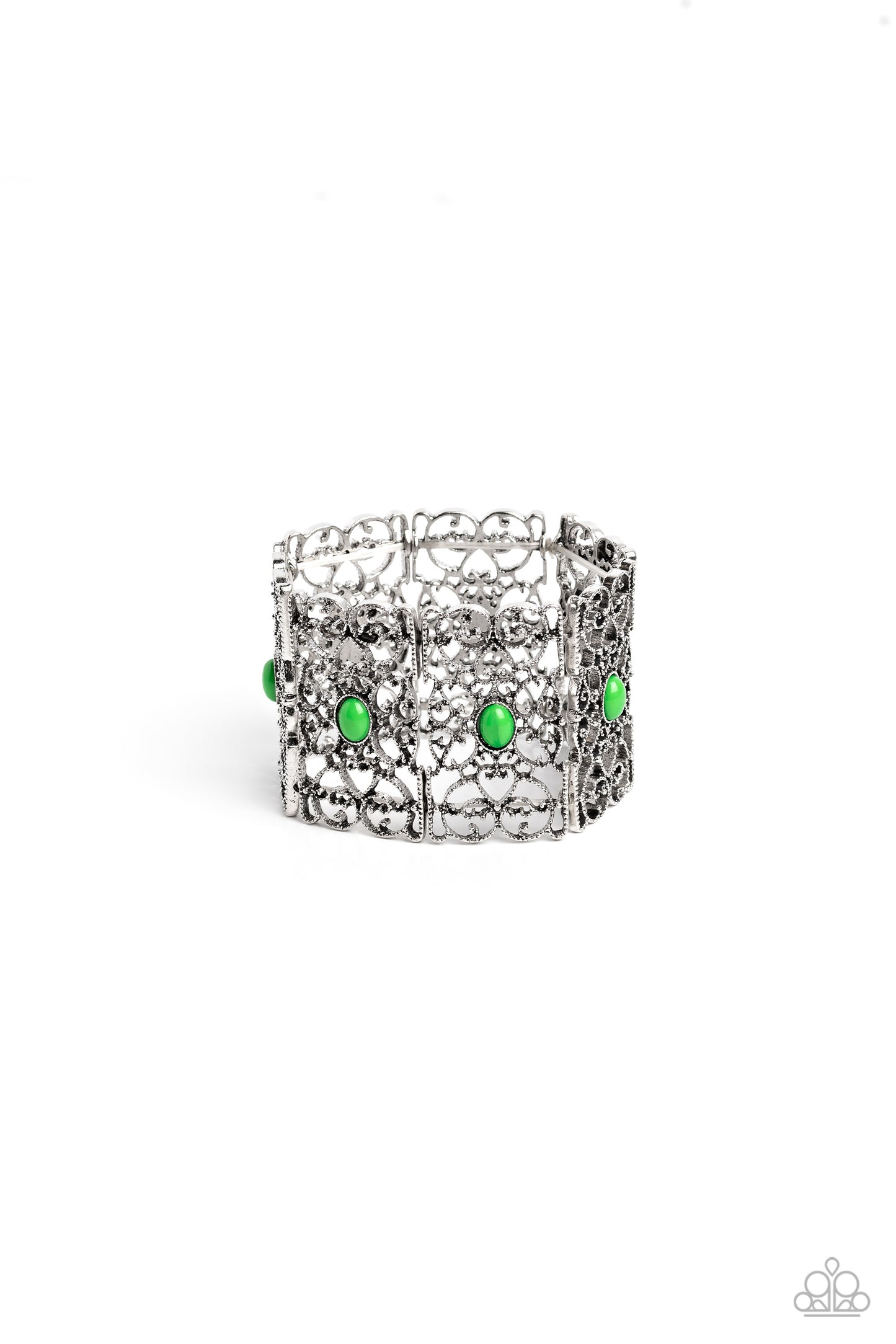 Fairest Filigree - Green Bracelet