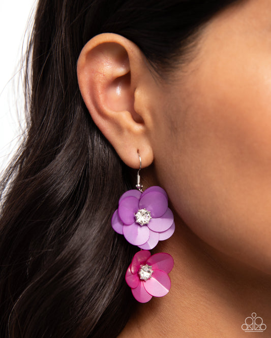 Fairy Tale Florals - Purple Earring