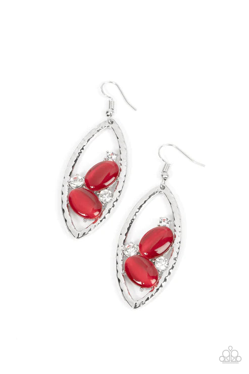 Famously Fashionable - Red Earring