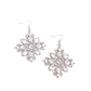 Fancy-Free Florals - White Earring