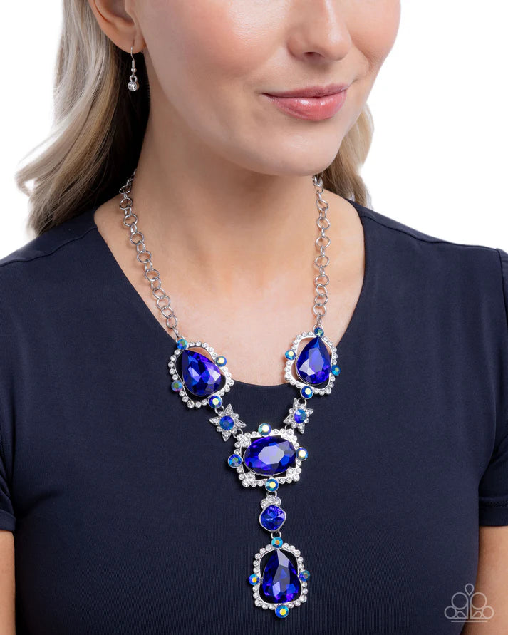 Fancy Formula - Blue Necklace