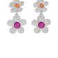 Fashionable Florals - Pink Earring
