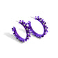 Fashionable Flower Crown - Purple Earring