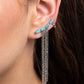 Fault Line Fringe - Blue Earring