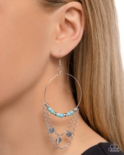 Fearless Fringe - Blue Earring