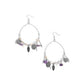 Feathered Fringe - Purple Earring