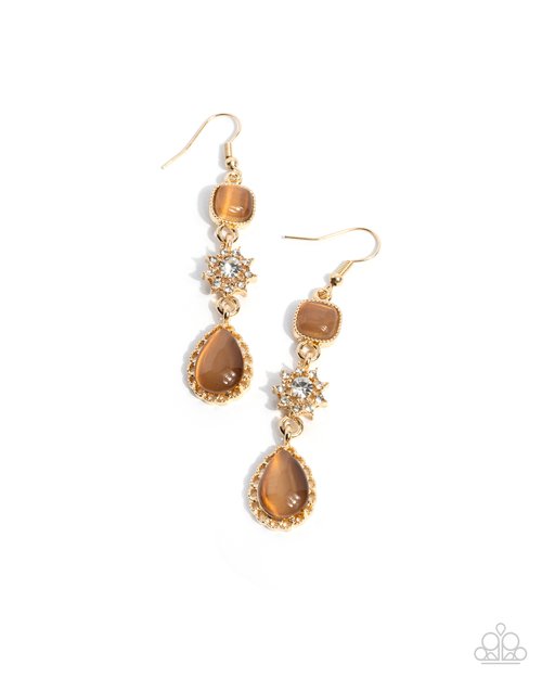 Feeling Fantastic - Brown Earring