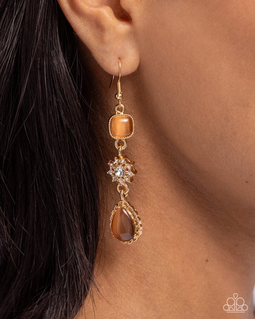 Feeling Fantastic - Brown Earring