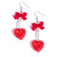 Feminine Freefall - Red Earring