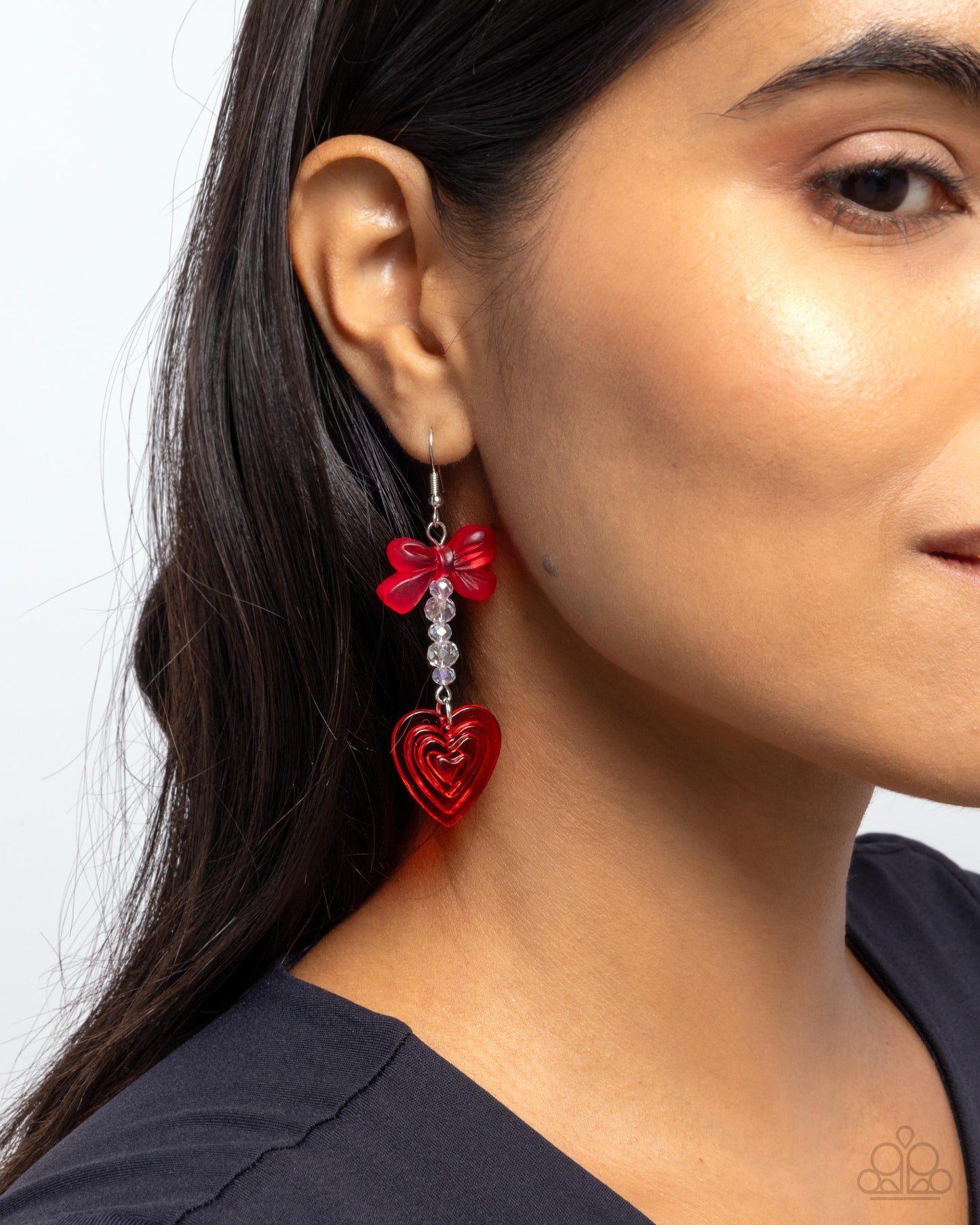 Feminine Freefall - Red Earring