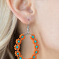 Festively Flower Child - Orange Earring