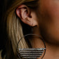 Fierce Fringe - Black Earring