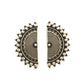Fiercely Fanned Out - Brass Earring