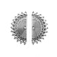 Fiercely Fanned Out - Silver Earring