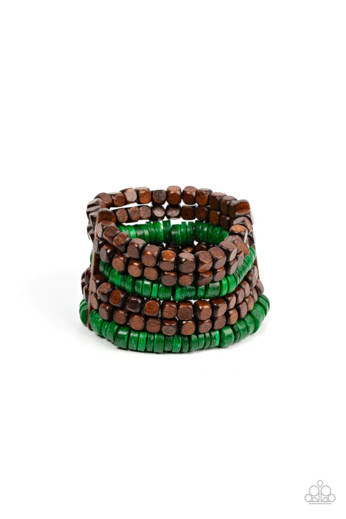 Fiji Fiesta - Green Bracelet