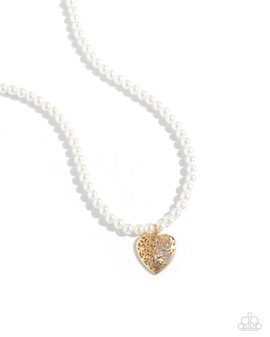 Filigree Infatuation - Gold Necklace